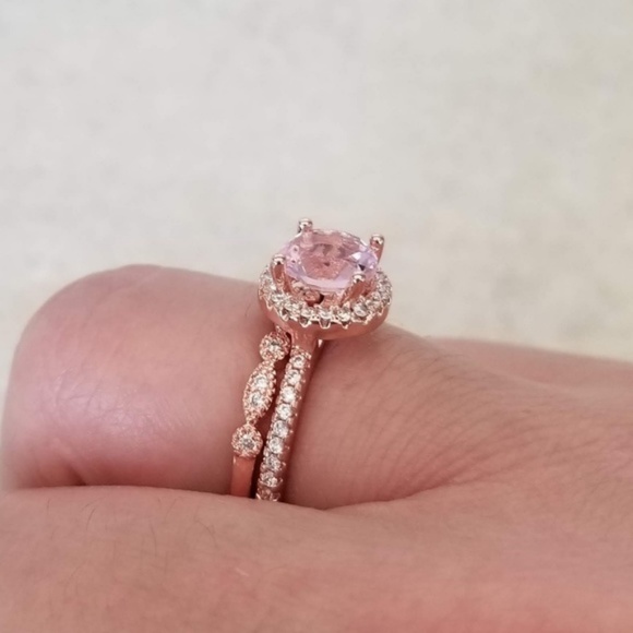2X HOST PICK!!! 🌷 Pink Rose Gold Ring Set - Picture 8 of 8
